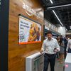 NYC's First Cashierless Amazon Go Store Opens With Soggy Sandwiches, 'Black Mirror' Surveillance Ceiling